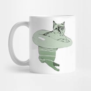 Swimming Cat Mug
